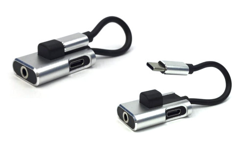 Type C to 3.5mm Audio Jack and Type C Adaptor